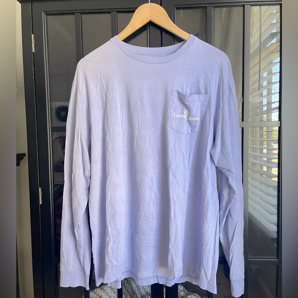 Lauren James sz medium long sleeve Lilac tee - Picture 2 of 3